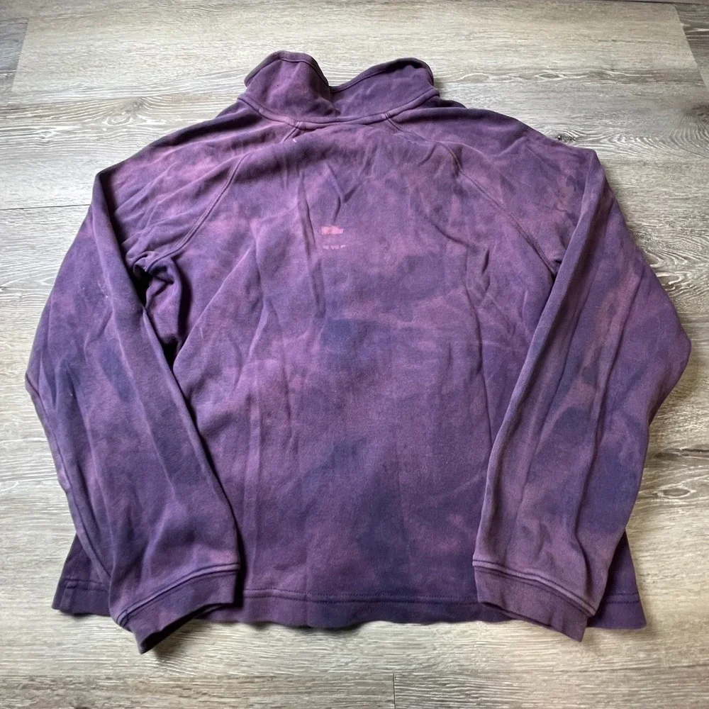 Lady Vesta Jacket Womens XL Purple Notre Dame Supima Cotton Zip Up Sweatshirt